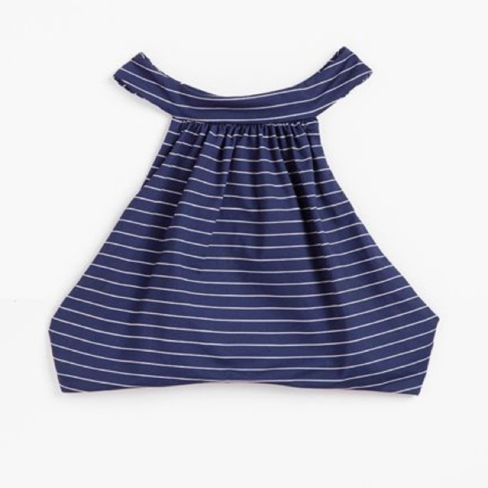 Boys + Arrows Striped Bikini Top